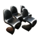 4 chairs "s" of Verner Panton 1960