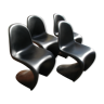 4 chaises "s" de Verner Panton 1960