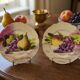 Pair of plates with fruit decoration – Limoges William Guérin – Signed LUC