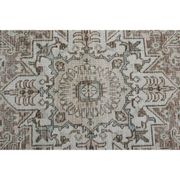 1970s Vintage Persian Handmade Wool Cotton Brown Area Rug 281x370