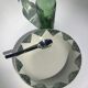 Old St Amand deep plate dark green