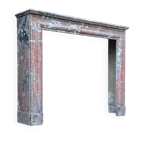 Louis XIV style fireplace in Rance marble, circa 1880