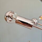 Lustre Sputnik en métal chromé, 20 points lumineux, années 70