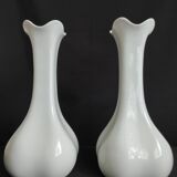 Pair of large white vases