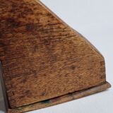 Porte lettres ancien en bois verni, 30 cm