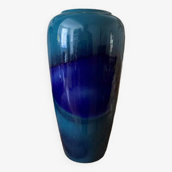 Vase bleu vintage Bay - West Germany