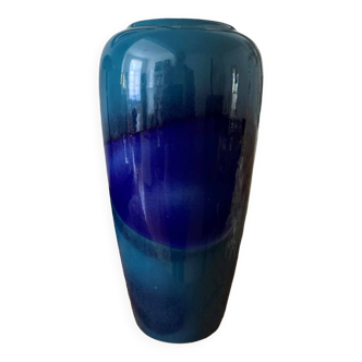 Vase bleu vintage Bay - West Germany