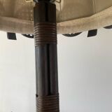 Lampe en rotin et cannage des années 60-70