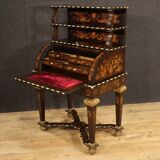 Napoleon III style marquetry cylinder desk