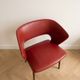 Fauteuil vintage années 50 rouge