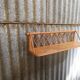 Vintage rattan wicker wall shelf
