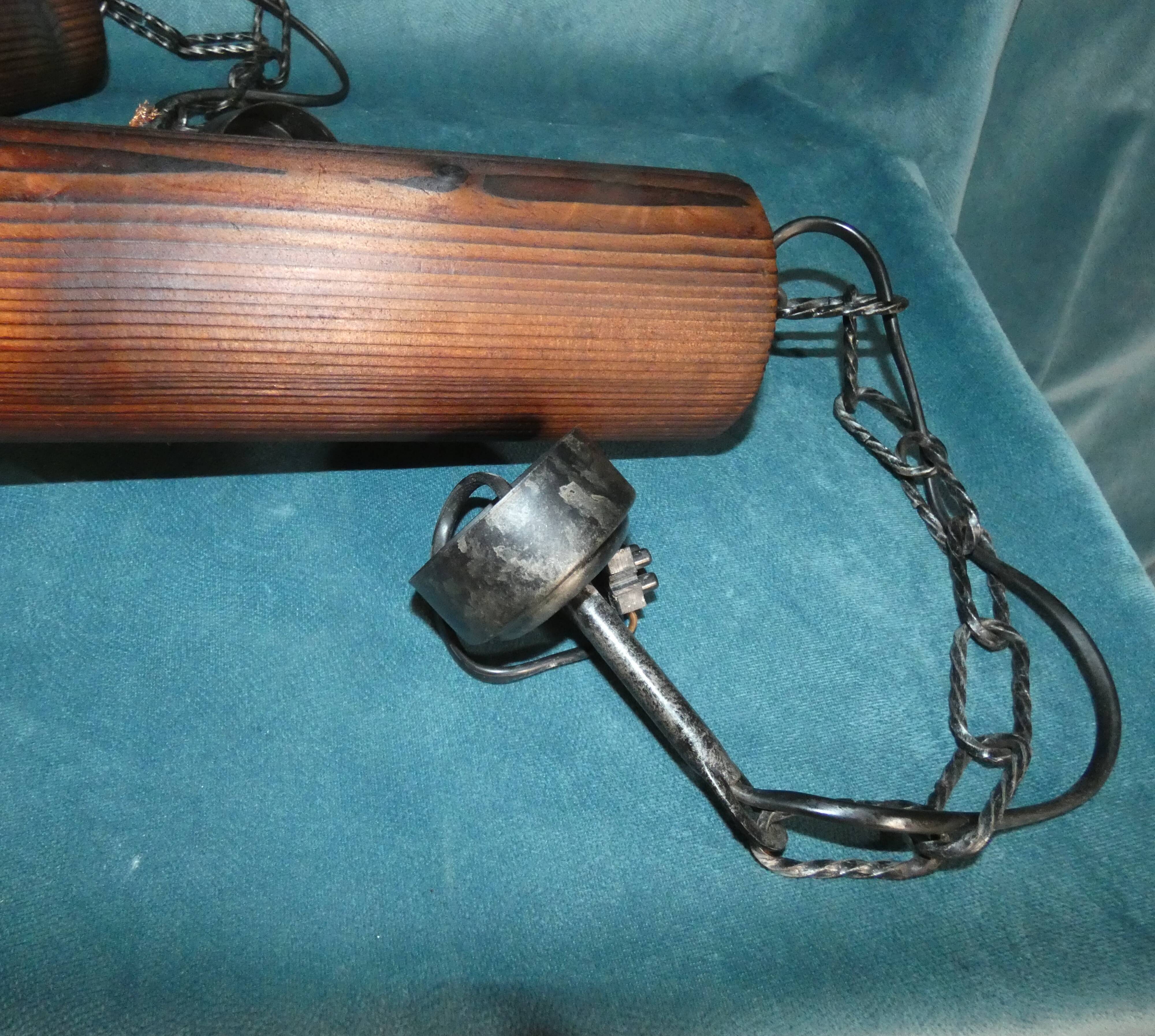 Pair pendants brutalist style 1970