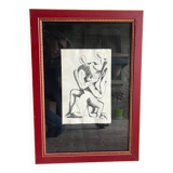 Framed etching by Ossip Zadkine, signed and numbered 188/200
