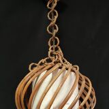 Vintage rattan pendant lamp