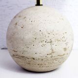Travertine ball lamp