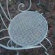 Garden furniture in green wrought iron