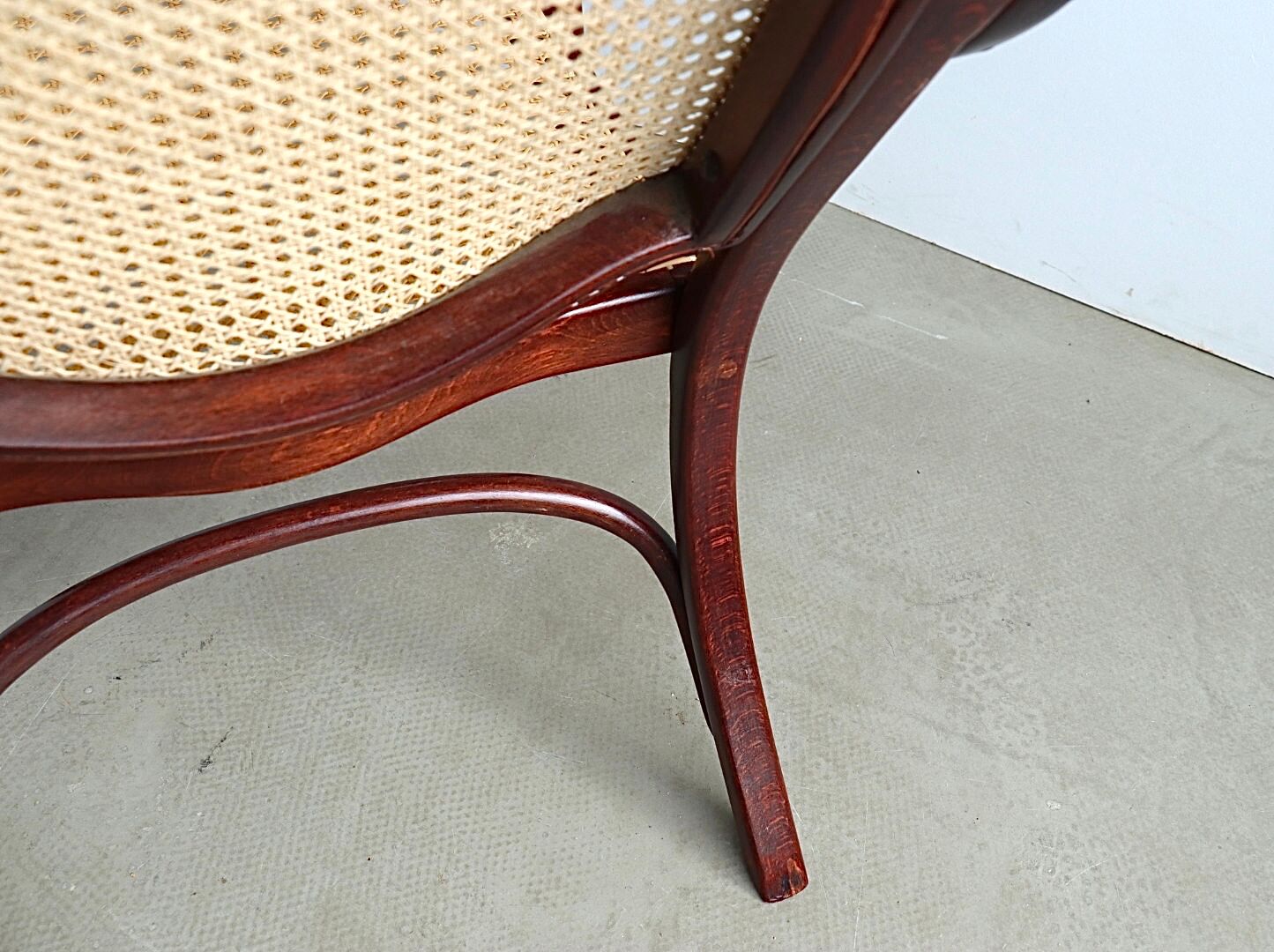 Thonet No. 1 Bentwood and Webbing Folding Arm Chair