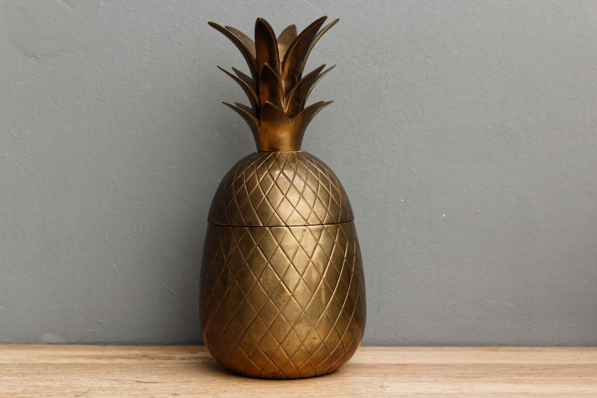 Pineapple vintage brass candy