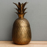 Ananas bonbonnière vintage en laiton