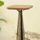 Sellette Fer Forgé et Bois - Table d'Appoint Art Déco - Meuble Colonne