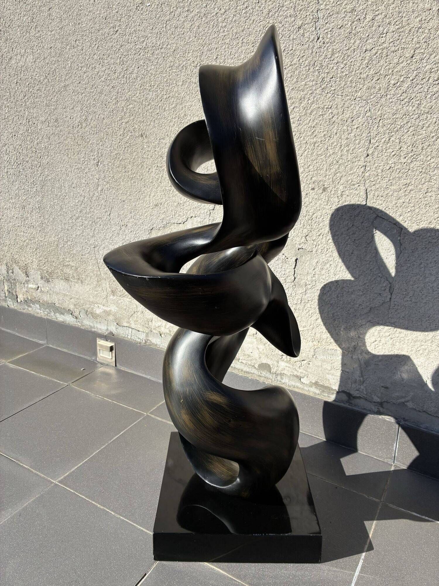Large abstract resin sculpture, 1990s