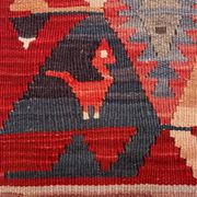 Vintage Turkish mini kilim 65x70 cm wool small Square kelim 2567