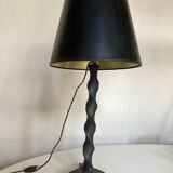Brutalist beaten iron lamp 1970