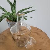Small glass bottle with gold edges