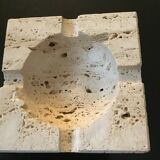 Vintage travertine ashtray or pocket emptier from the 70s
