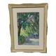 Oil painting on panel early 1900 landscape impressionist frame