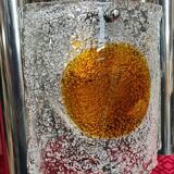 Murano chandelier 1970, Mazzaga chain 55x32x40 chrome and glass