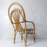 Vintage rattan armchair, child size