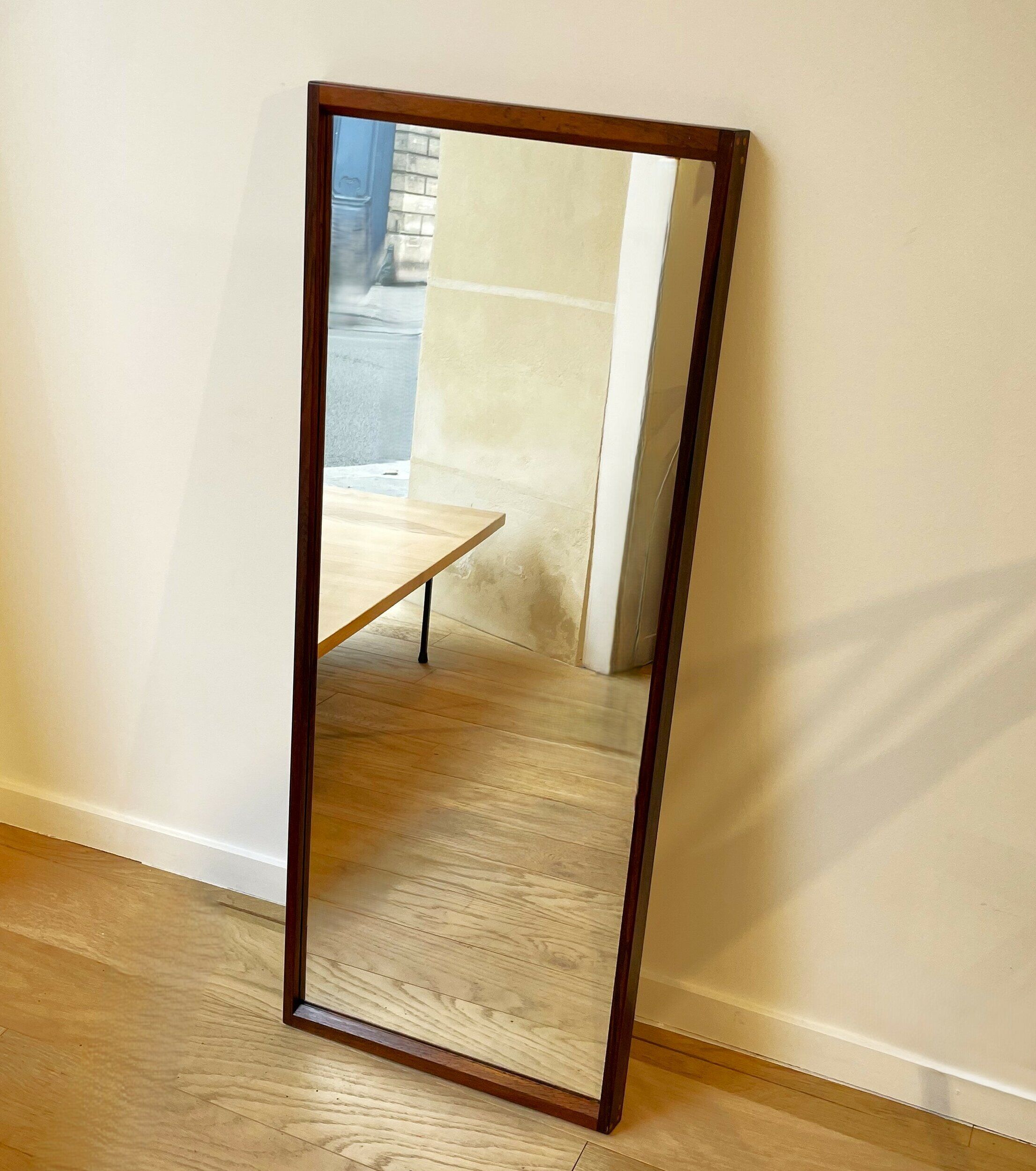 Rosewood mirror model 145 by Kai Kristiansen