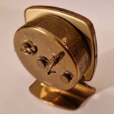 "Famous" alarm clock, automatic calendar model, vintage circa 1950, perfect condition