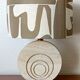 Pair of travertine lamps by Fratelli Mannelli