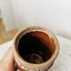 Vintage KIL Yugoslavia Ceramic Vase: Speckled Brown Glaze, 1970s Rustic Pot