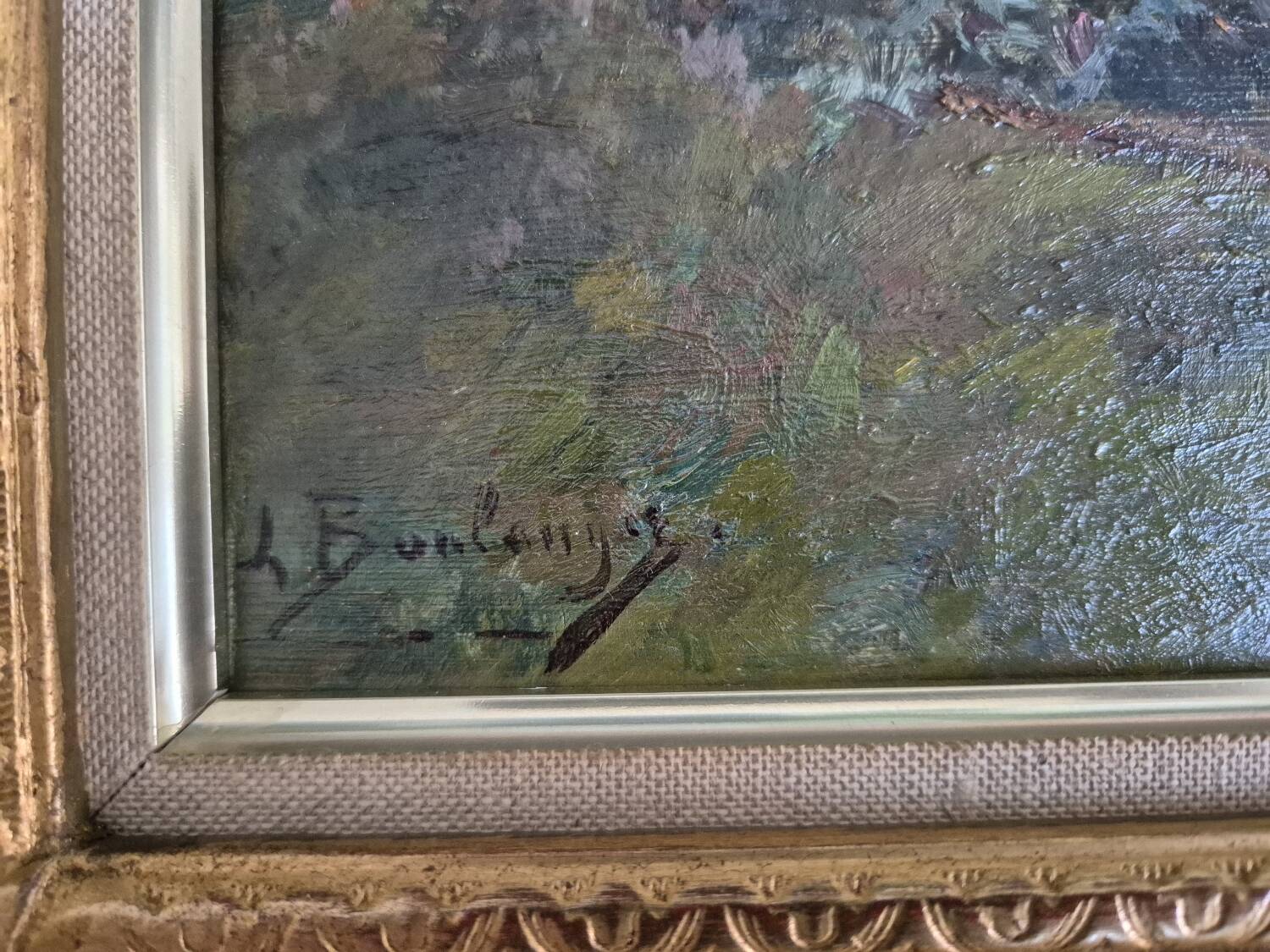 Sunset, 19th-century oil painting by Boulenger