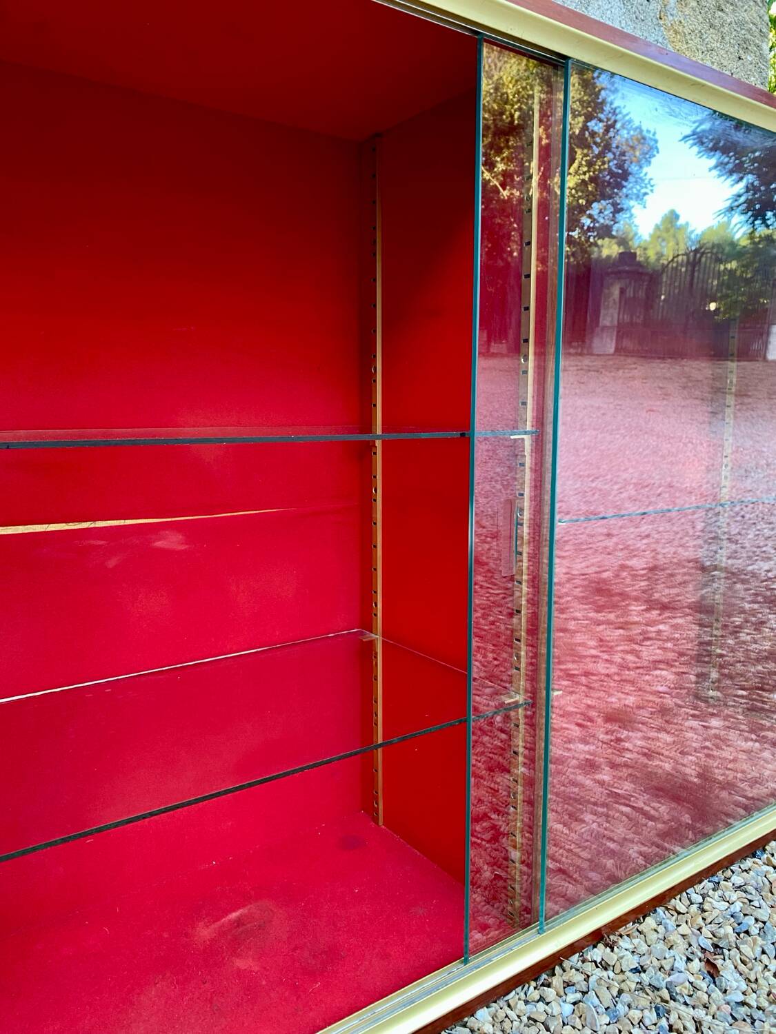 Large vintage 70s display case