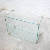 Console vintage en verre