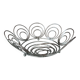 Vintage Y2K Chrome Spiral Fruit Basket – Space Age Wire Bowl