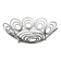 Vintage Y2K Chrome Spiral Fruit Basket – Space Age Wire Bowl