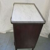 Small louis xvi-style hot water bottle dresser in mahogany