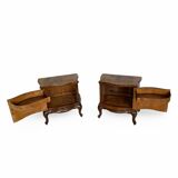 Paire de tables de chevet italiennes du milieu du XXe siècle