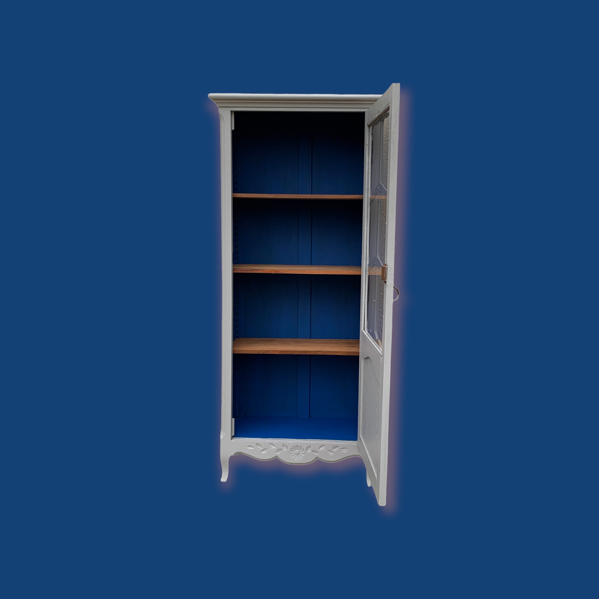 1930s Parisian glass-fronted wardrobe