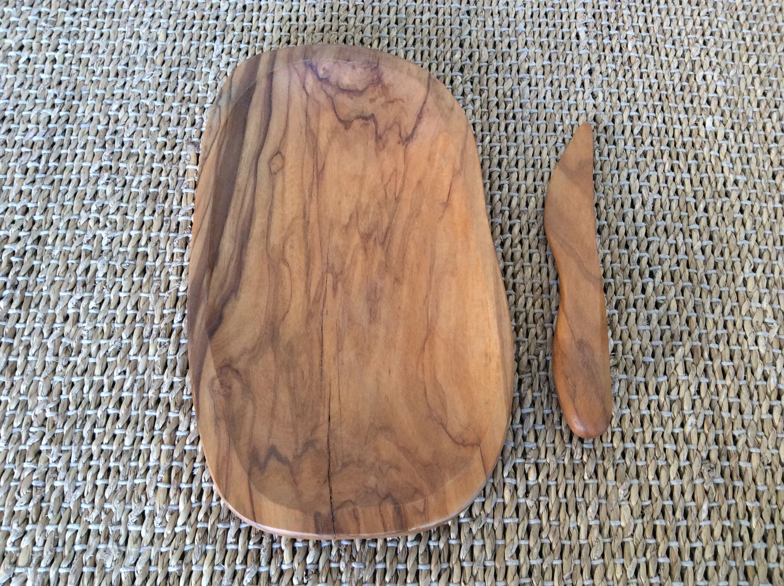 Wooden butter dish