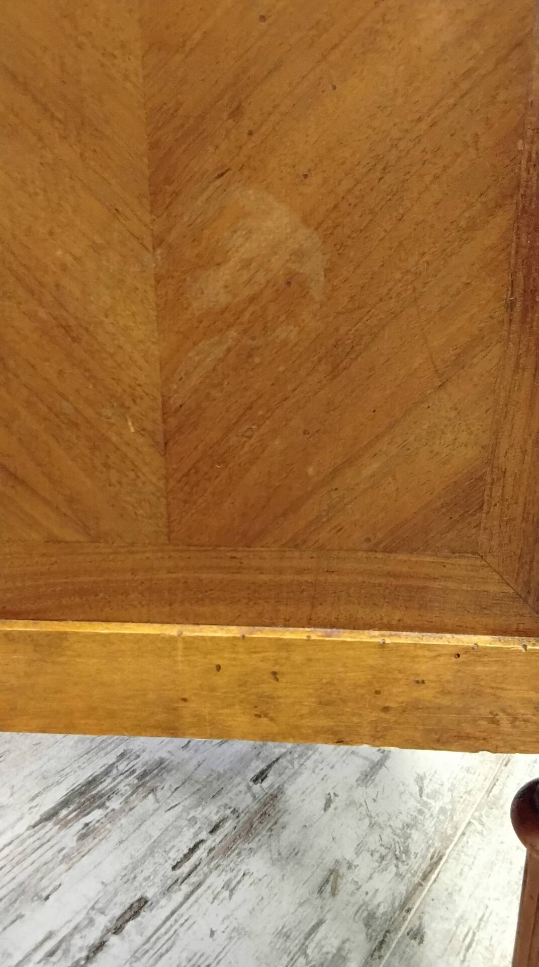 Antique marquetry commode in the Louis XVI style.