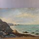 Seaside painting, on board, vintage, unsigned Dimensions: 41 x 27 cm
