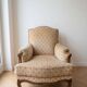 Regency style living room set: 3-seater sofa and 2 armchairs.