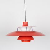 Danish vintage pendant lamp PH 5 proj. Poul Henningsen, Louis Poulsen, 1958
