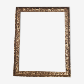 Large old gilded wooden frame